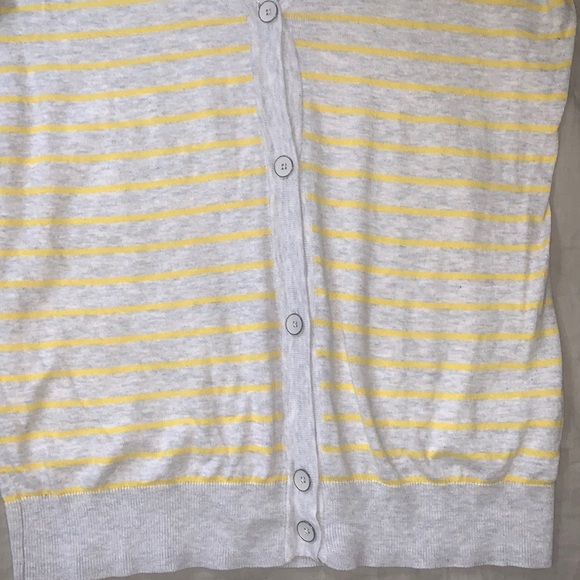 🥰Tommy Hilfiger🥰 Women’s Size Small Grey And Yellow Stripe READ DESCRIPTION - Picture 4 of 6